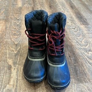 Sorel Womens Slimpack II Lace black size 6 boots